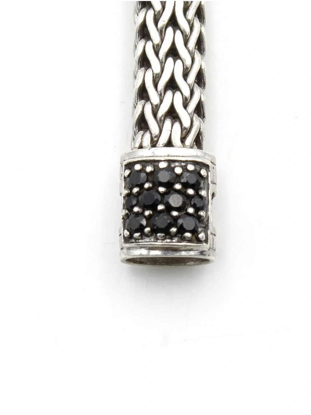John Hardy sterling silver black sapphire bracelet